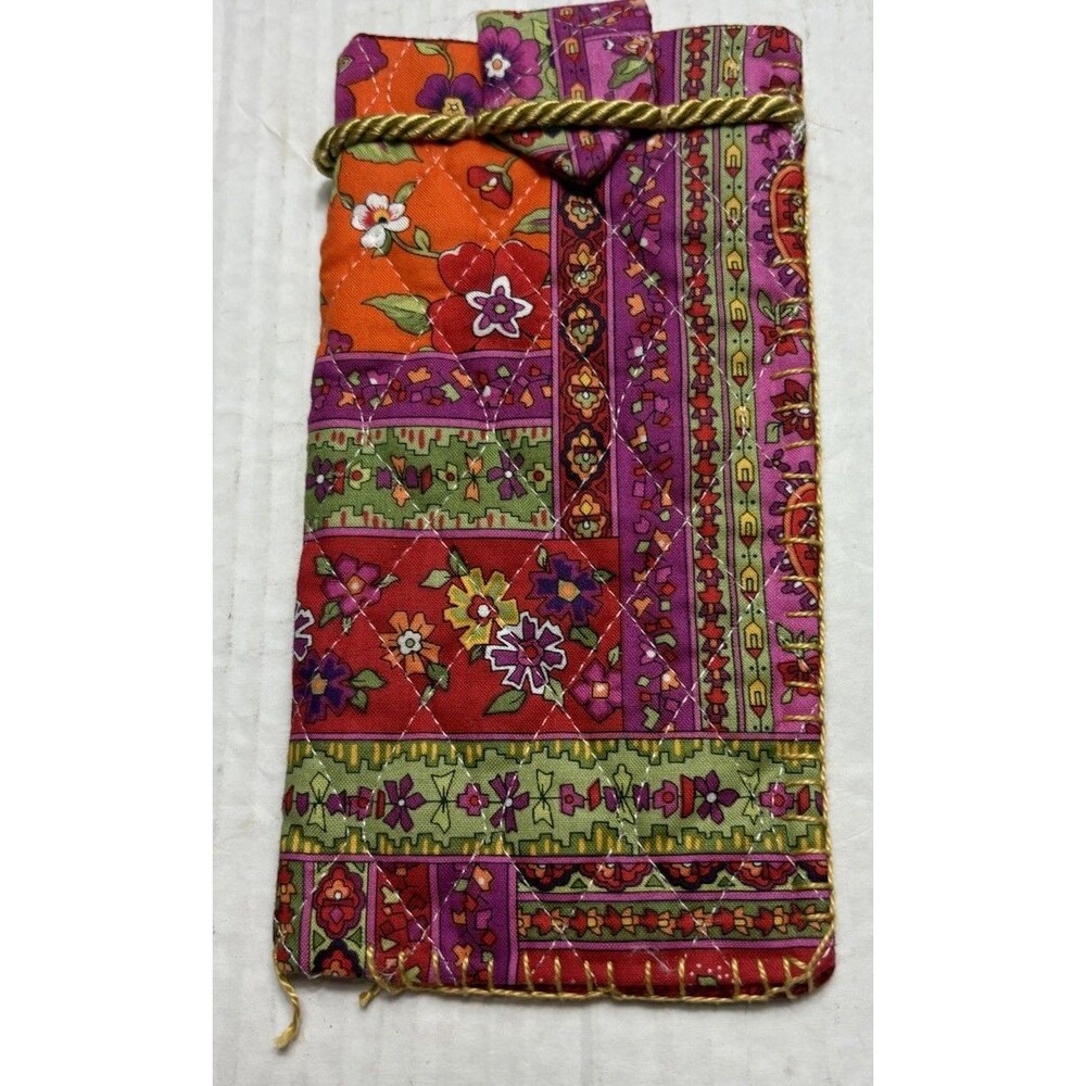 Handmade Quilted Eyeglass Case Floral Patchwork Fabric Glasses Sleeve